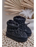 Dětské Zimní Boty S Kožíškem Černé model 21680341 - Boto
