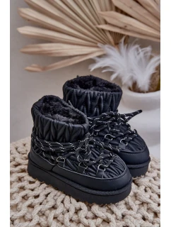 Dětské Zimní Boty S Kožíškem Černé model 21680341 - Boto