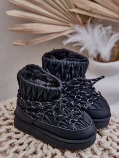Dětské Zimní Boty S Kožíškem Černé model 21680341 - Boto