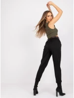 Spodnie DHJ SP model 20961798 czarny - FPrice Spodnie DHJ SP model 20961798 czarny - FPrice