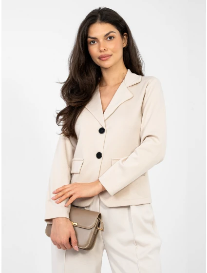 Marynarka IT MA model 21946597 jasny beżowy - FPrice