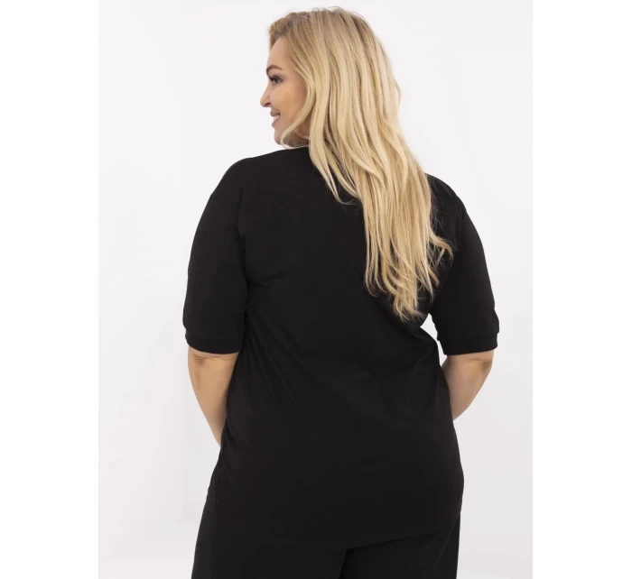 Bluzka RV BZ model 21072632 czarny - FPrice Bluzka RV BZ model 21072632 czarny - FPrice