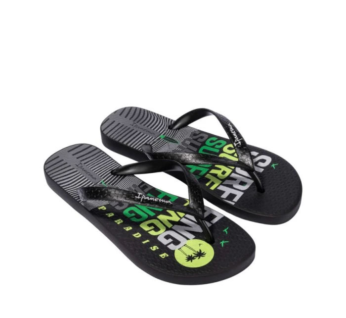 Pánské žabky Ipanema Graphics black-green 83532-AP253