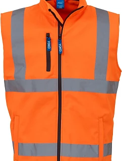 Yoko HV 006 Hi-Vis softshellová vesta 79.V006 hi vis orange