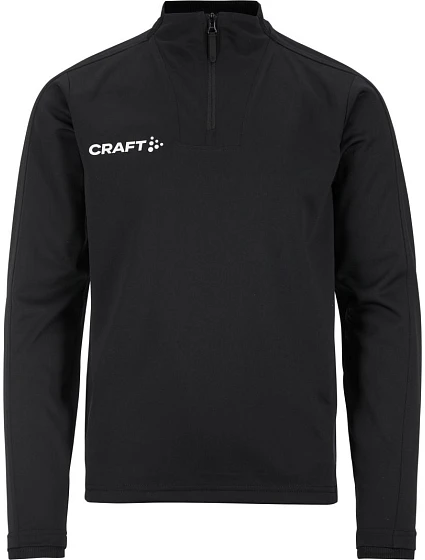 Craft Teamwear Evolve 2.0 Half Zip Jr Dětská tréninková bunda s 1/4 zipem 82.4764 black Craft Teamwear Evolve 2.0 Half Zip Jr Dětská tréninková bunda s 1/4 zipem 82.4764 black