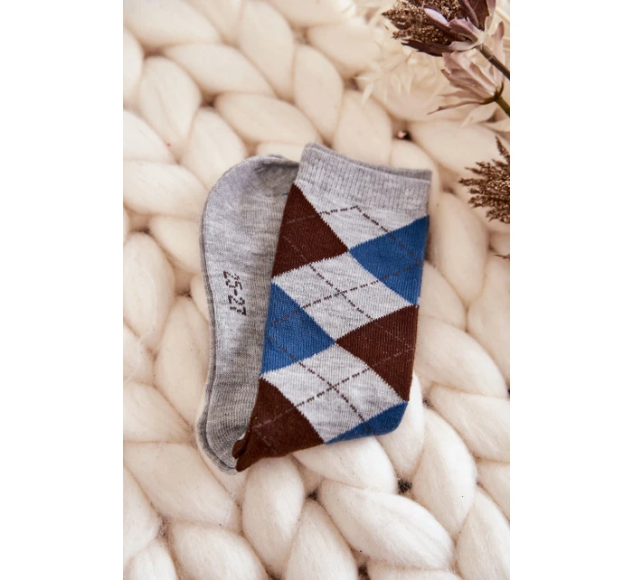 vysoké kostkované ponožky vícebarevné model 21604824 - Just Play