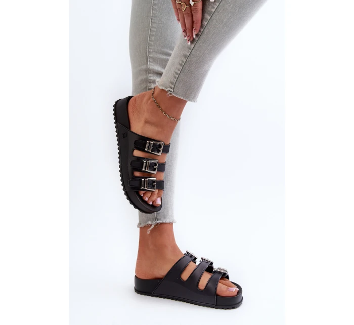 Dámské gumové pantofle model 21661679 Černé - Zaxy