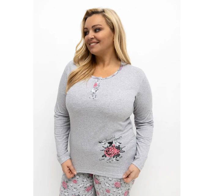 DU PI pyžamo FP 503.47 šedé DU PI pyžamo FP 503.47 šedé