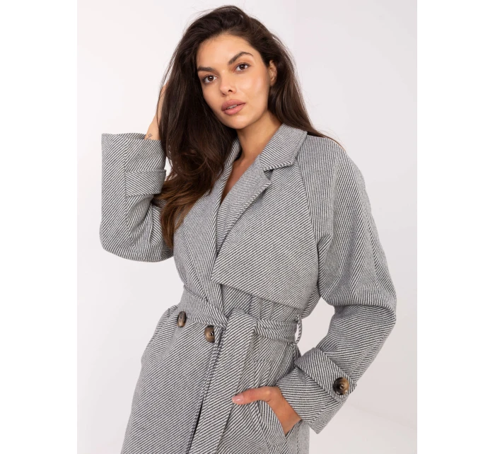 Płaszcz IT PL model 21302313 biało szary - FPrice