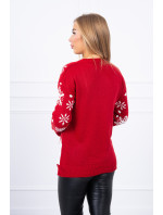 Vánoční svetr s červeným sněhulákem