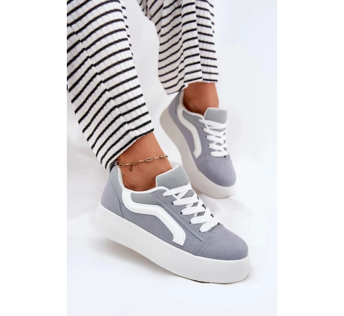 Dámské tenisky na platformě – modré Tellnira Dámské tenisky na platformě – modré Tellnira