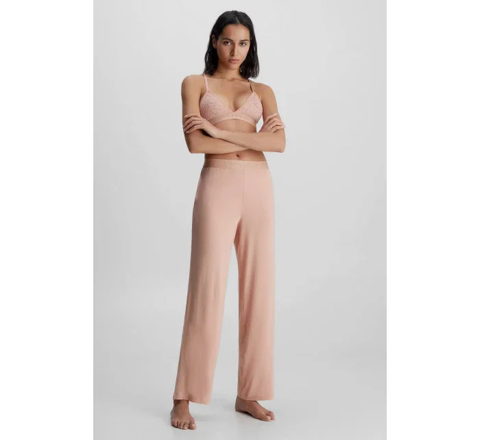 Dámské pyžamové kalhoty SLEEP PANT 000QS7007E FSR make-up - Calvin Klein