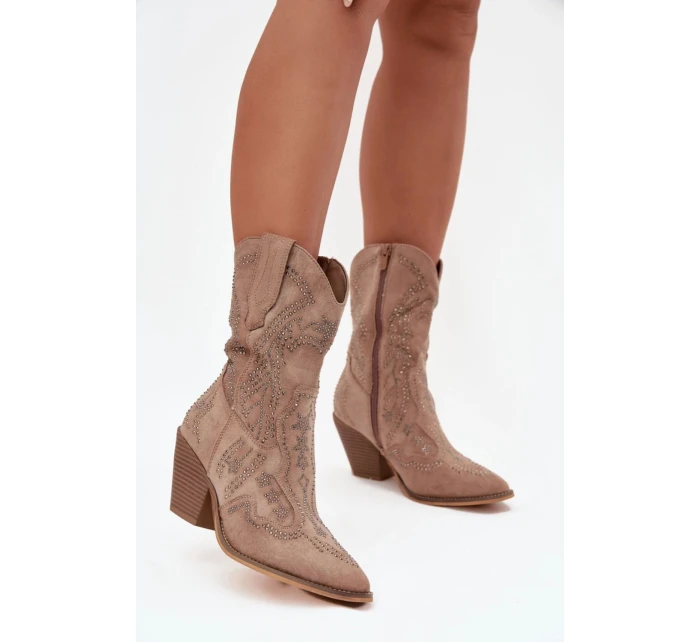 Boty na podpatku model 222513 Step in style Boty na podpatku model 222513 Step in style