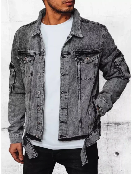 Pánská šedá džínová bunda Dstreet model 21968554 - FashionStreet Pánská šedá džínová bunda Dstreet model 21968554 - FashionStreet