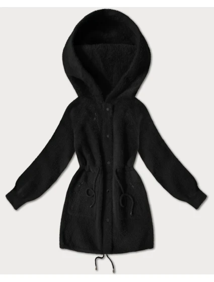 Černá vlněná bunda typu alpaka model 21486703 - MHM