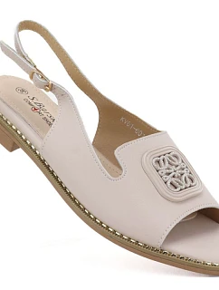 Dámské kožené ploché sandály S.Barski 61-6018