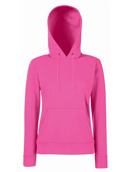 Fruit of the Loom Classic Lady-Fit Hooded Sweat Dámská mikina s kapucí 16.2038 fuchsia Fruit of the Loom Classic Lady-Fit Hooded Sweat Dámská mikina s kapucí 16.2038 fuchsia