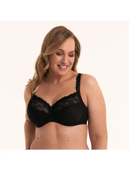 podprsenka s kosticí Full Cup černá  model 21019066 - RosaFaia