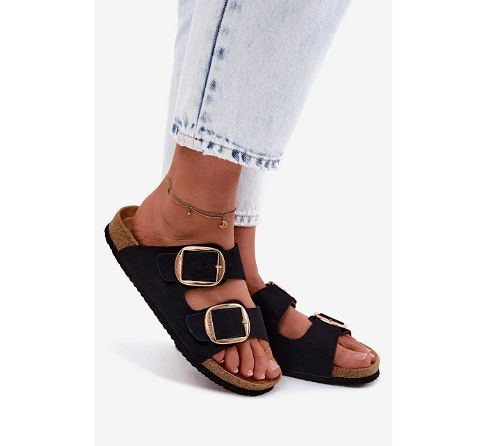 Dámské pantofle na korkové podrážce s  Černé model 22122995 - Lee Cooper