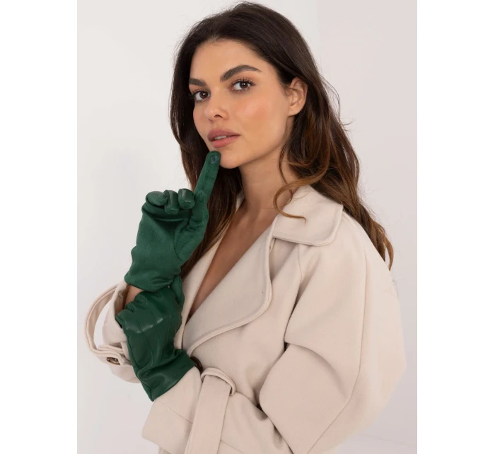 Rukavice AT RK model 20591884 tmavě zelené - FPrice