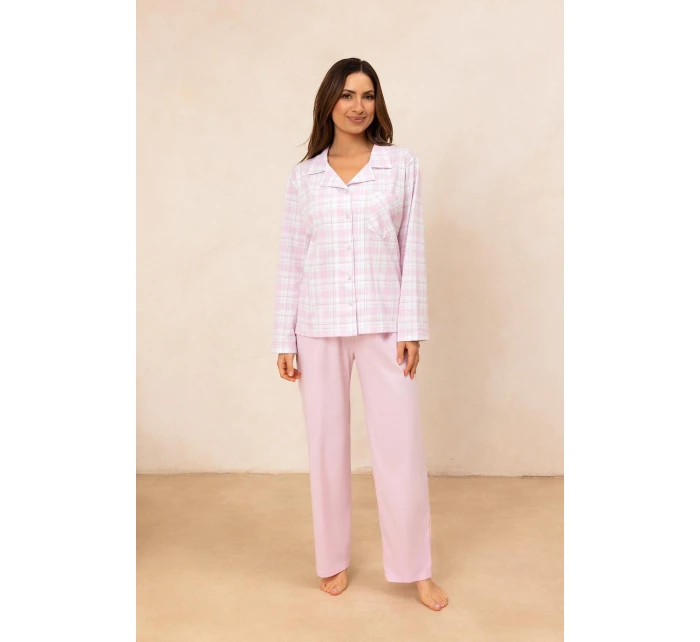 Pyžamo model 21272228 dlouhé/r 2XL Z25/26 dámské rozepínací - Regina