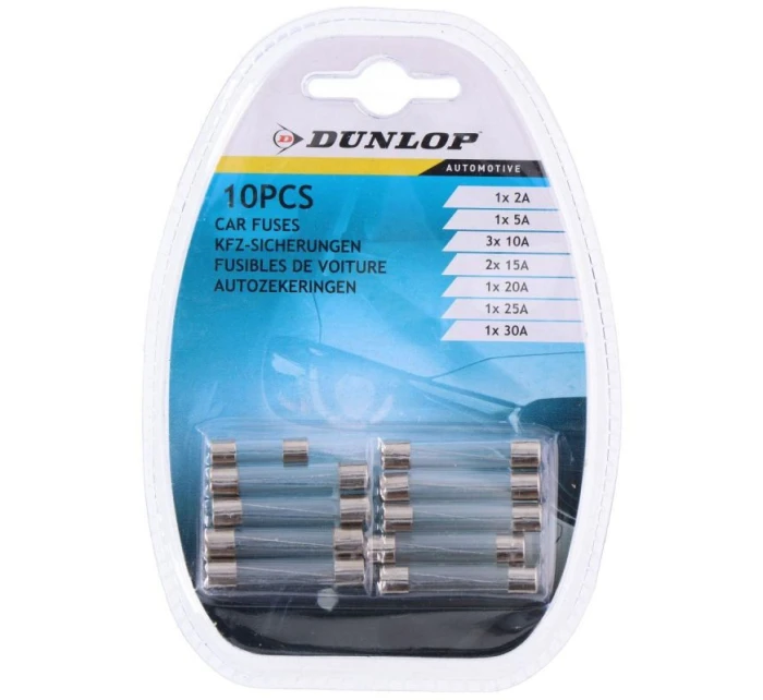 SADA SKLENĚNÝCH POJISTEK DUNLOP 10KS SADA SKLENĚNÝCH POJISTEK DUNLOP 10KS