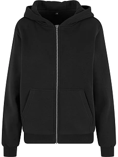 BY 290 Dámská mikina s kapucí z těžké bavlny "Fluffy" model 22469812 black - Build your Brand