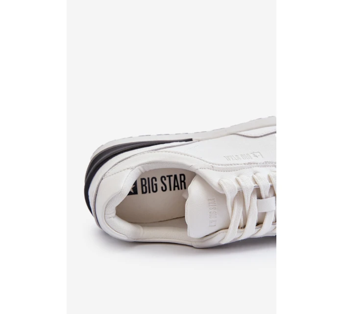 Mužské kožené tenisky BIG STAR NN174288 bílé Mužské kožené tenisky BIG STAR NN174288 bílé