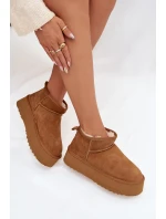 Dámské sněhule z přírodního semiše Camel model 21821905 - Boto