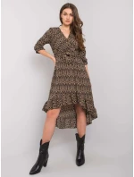 Šaty DHJ SK 13865 1.53P černá a béžová