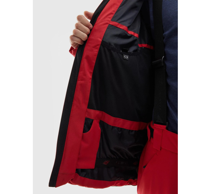 Pánská lyžařská bunda se syntetickým peřím 4FAW23TDJAM278-62S červená - 4F
