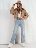 Dámská přechodná bunda s kapucí béžová Dstreet model 21974228 - FashionStreet Dámská přechodná bunda s kapucí béžová Dstreet model 21974228 - FashionStreet