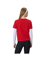 Dámské tričko 4F F2738 červená 4FWSS26TTSHF2738 62S