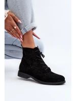 Dámské botky s vzorem černé S.Barski HY66-136