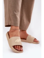 Dámské Pantofle model 21695529 Béžové - 4F Dámské Pantofle model 21695529 Béžové - 4F