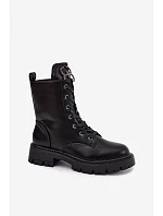 Dámské zateplené workery s ozdobou na Černé model 22366378 - Boto Dámské zateplené workery s ozdobou na Černé model 22366378 - Boto