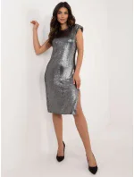 Šaty DHJ SK 18176.99 stříbrná Šaty DHJ SK 18176.99 stříbrná