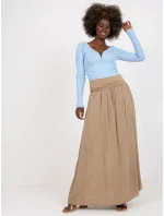 Spódnica TW SD BI model 20206447 ciemny bezowy - FPrice Spódnica TW SD BI model 20206447 ciemny bezowy - FPrice