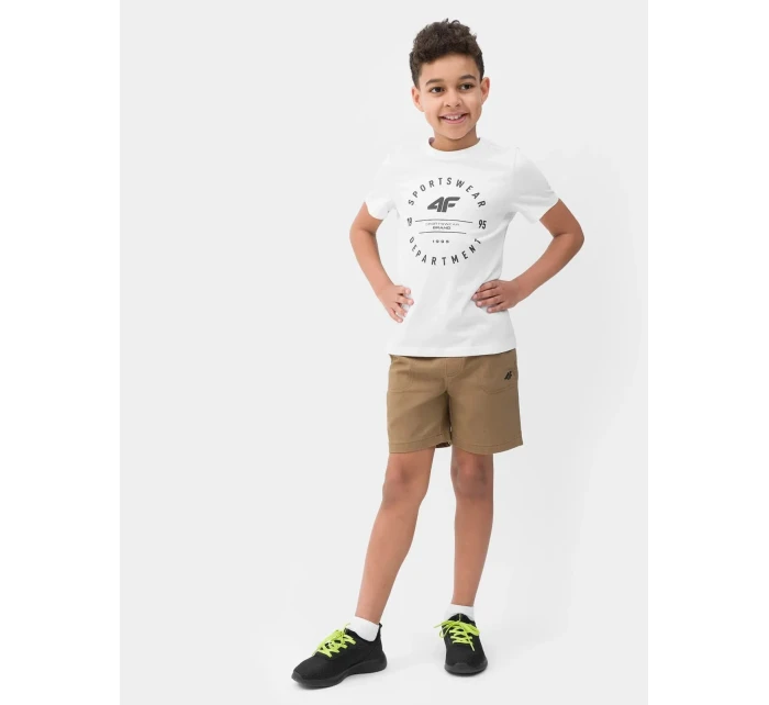 Chlapecké tričko 4FJSS23TTSHM294 bílé - 4F Chlapecké tričko 4FJSS23TTSHM294 bílé - 4F