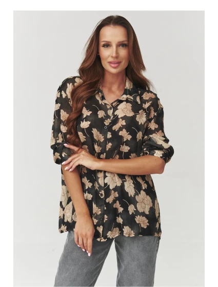 Košile s dlouhým rukávem  model 219729 Makadamia