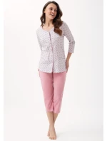 Dámské rozepínací pyžamo model 19431646 dł/r 3XL L24 - Luna Dámské rozepínací pyžamo model 19431646 dł/r 3XL L24 - Luna