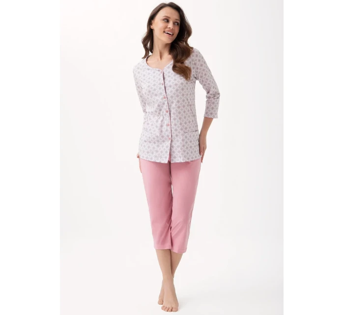 Dámské rozepínací pyžamo model 19431646 dł/r 3XL L24 - Luna Dámské rozepínací pyžamo model 19431646 dł/r 3XL L24 - Luna