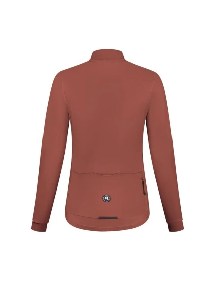Rogelli dámský dres s dlouhým rukávem MONO hnědý S