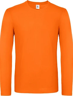 B&C #E150 LSL Tričko s dlouhým rukávem 01.005T orange