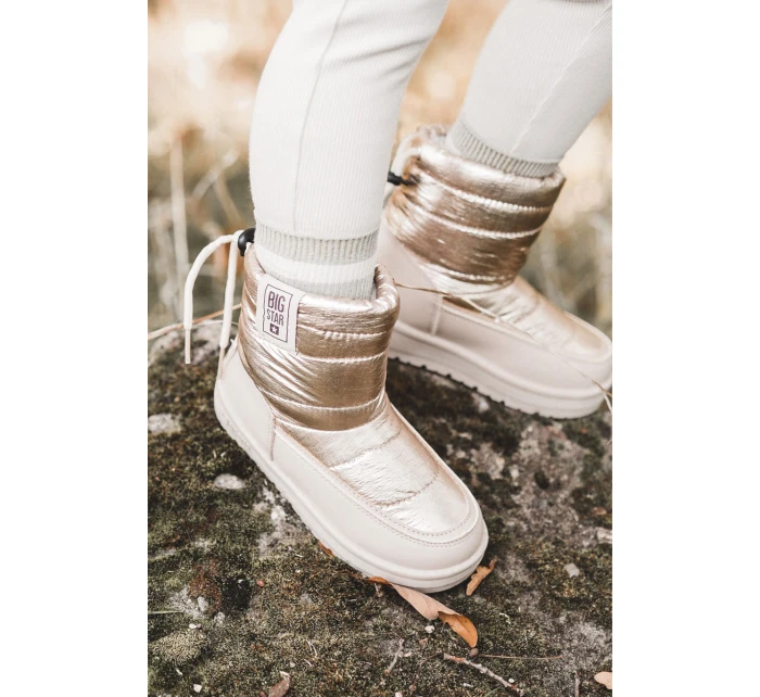 Dětské sněhule Big Star model 21595019 Béžová a zlatá - Big Star Shoes