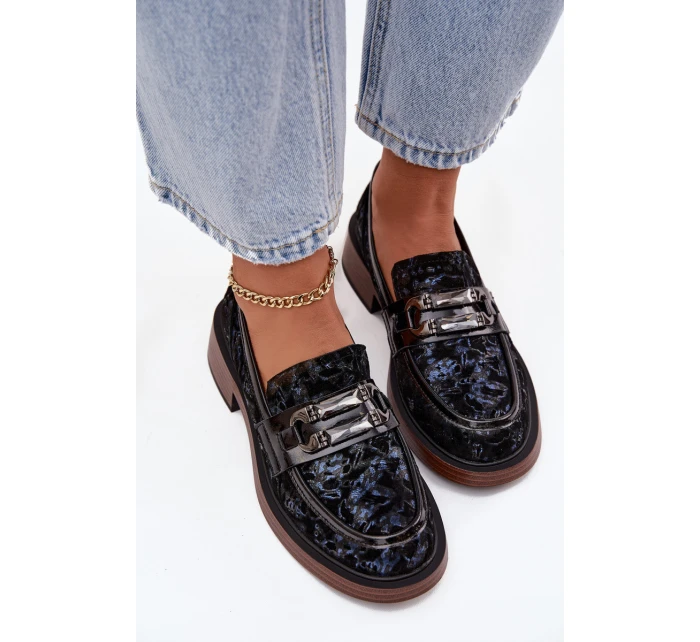 Kožené semišové dámské s detailem  Černé model 21715476 - D&A