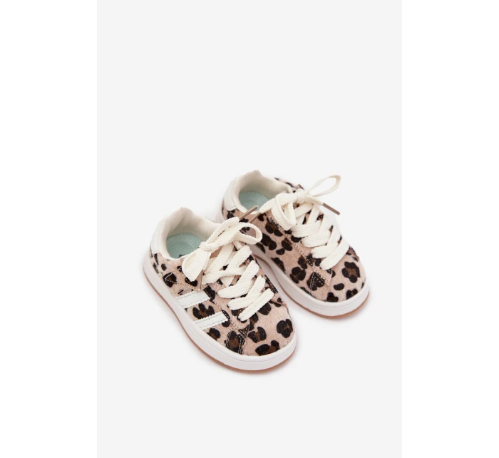 Sportovní tenisky Dětské Leoparda Béžové Amelle Sportovní tenisky Dětské Leoparda Béžové Amelle
