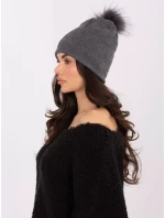 Czapka AT CZ model 21766276 ciemny szary - FPrice Czapka AT CZ model 21766276 ciemny szary - FPrice