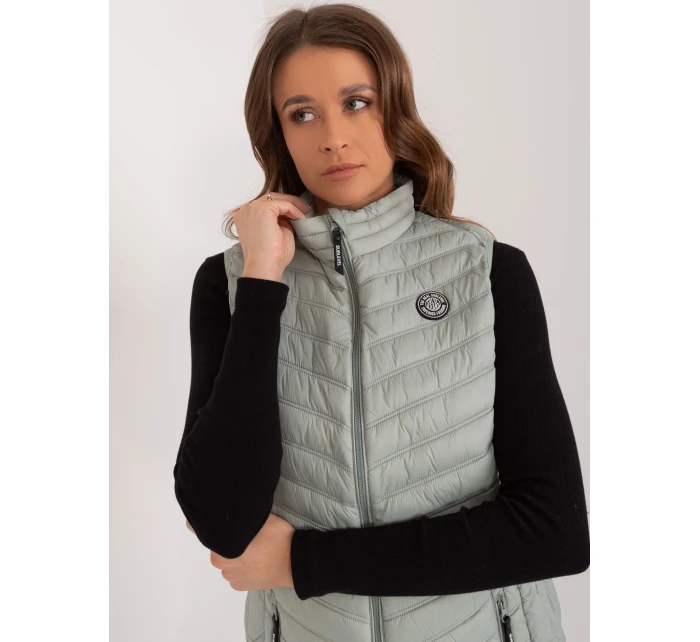 Kamizelka model 20095116 pistacjowy - FPrice Kamizelka model 20095116 pistacjowy - FPrice