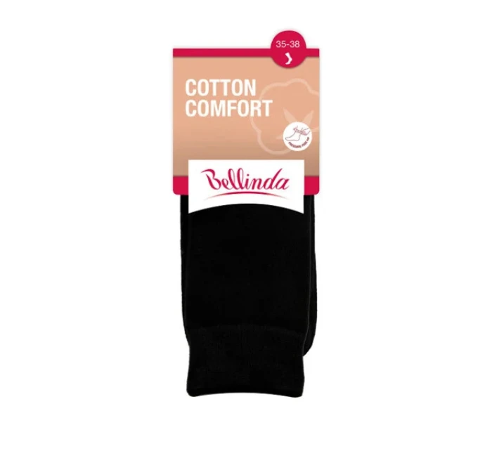 Dámské ponožky COTTON COMFORT černé  - BELLINDA
